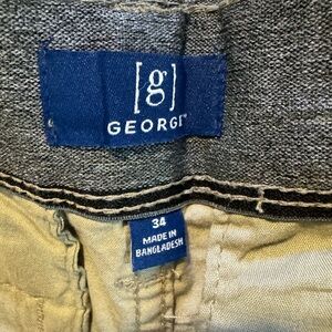 Khaki cargo shorts